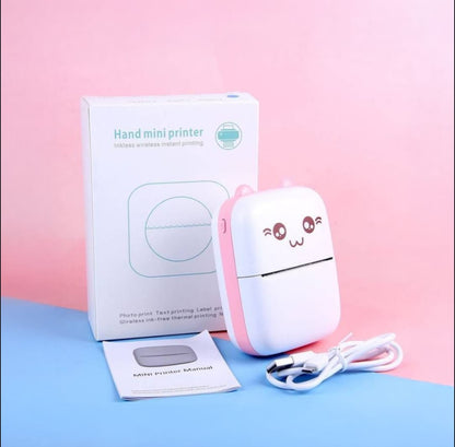 Mini Bluetooth Thermal Printer | Type C Chargable Printer