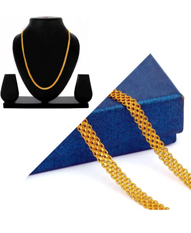 Artificial gold chain 24 inches for men and women