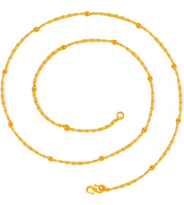 Women Artificial ballchain necklace long length in metal F9 quality