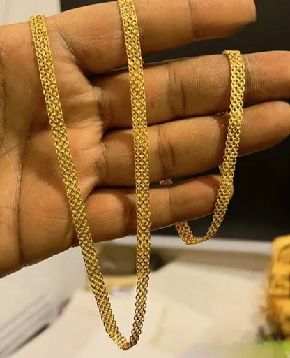 Artificial gold chain 24 inches for men and women